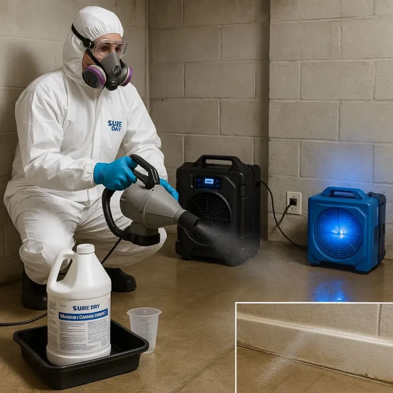 Sanitization and Odor Removal process in Upland, PA